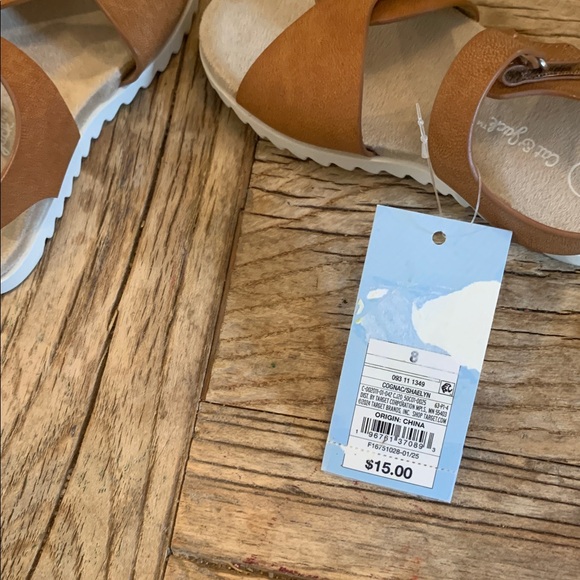 Cat & Jack Brown Cognac Shaelyn Sandal Toddler 8 NEW NWT - Picture 5 of 5